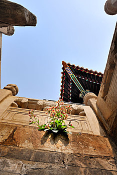 北京故宫太和殿汉白玉栏板望柱