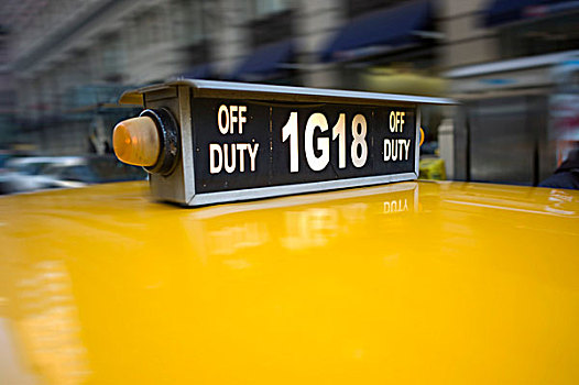 黄色出租车,纽约,美国