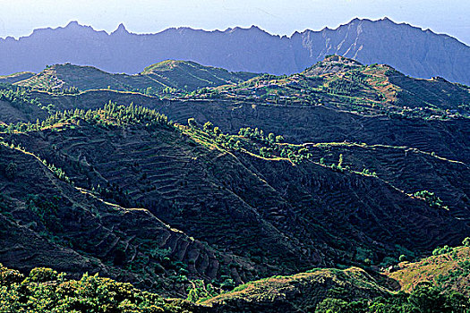 非洲,西非,佛得角,圣安唐,岛屿,山