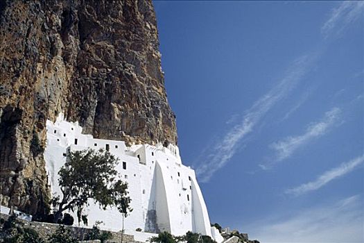 寺院,阿莫尔戈斯岛,基克拉迪群岛,希腊