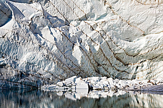 冰河,伊迪斯卡维尔山,碧玉国家公园,艾伯塔省,加拿大