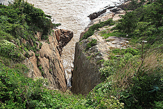 浙江普陀山,绿水青山