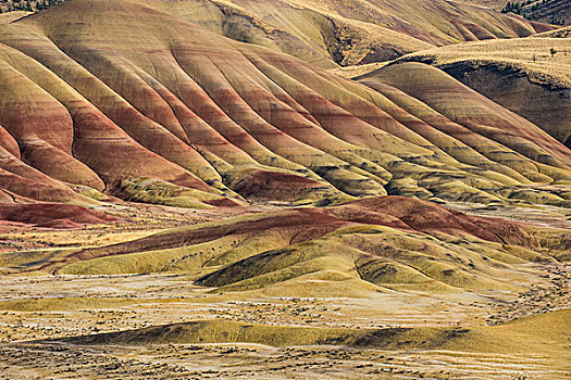 彩色,画岭,约翰时代化石床国家纪念公园,俄勒冈,美国