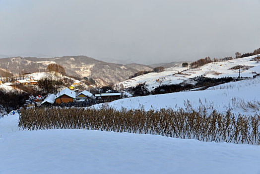 冬季吉林雪村-松岭美景如画