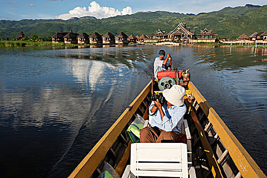 缅甸,酒店,茵雅湖,掸邦