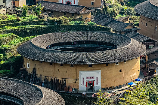 福建省,龙岩市,永定区,楼群,建筑,景观