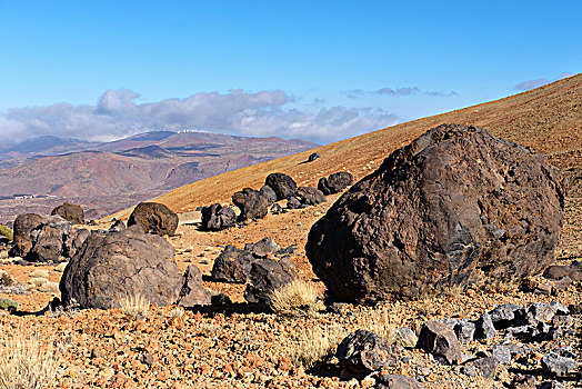 火山岩,球,泰德国家公园,公园,特内里费岛,加纳利群岛,西班牙,欧洲