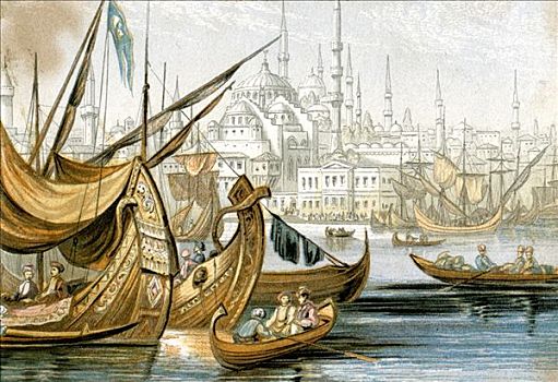 君士坦丁堡,土耳其,19世纪