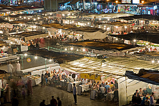 市场摊位,玛拉喀什