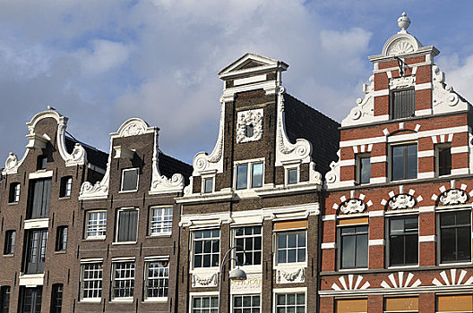特写,建筑,阿姆斯特丹,荷兰