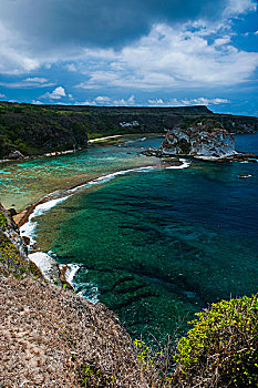 鸟岛,远眺,塞班岛,北方,中心,太平洋