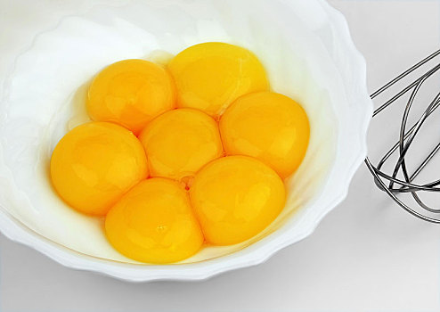 蛋黄,蛋,白色,碗,搅拌器