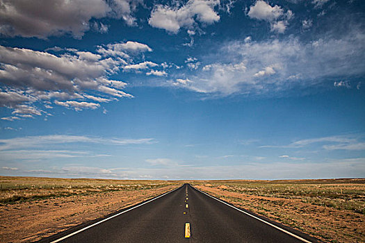 沙漠公路,地平线,背景,新墨西哥,美国