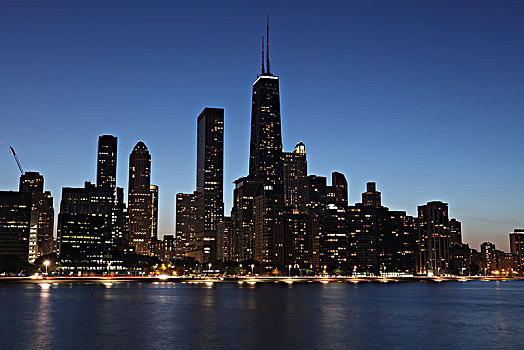 芝加哥城市夜景