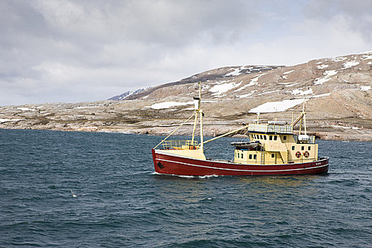 探险,船,斯匹次卑尔根岛,斯瓦尔巴特群岛,挪威