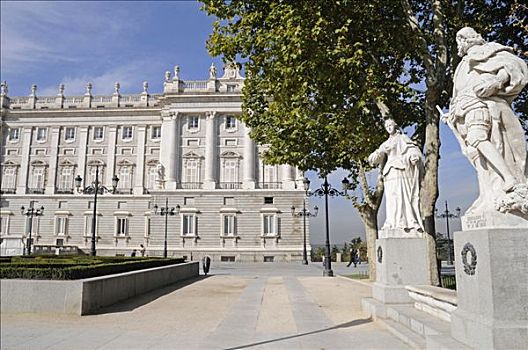 纪念建筑,国王,东方,马德里皇宫,皇宫,马德里,西班牙,欧洲