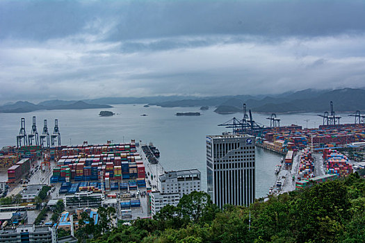 深圳盐田港全景