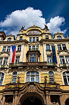 建筑,犹太区,布拉格,捷克共和国