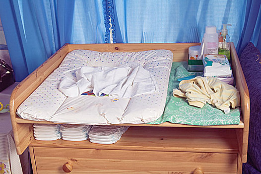 桌子,婴儿,尿布