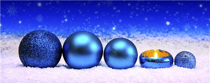 降临节,蜡烛,蓝色,圣诞节,彩球