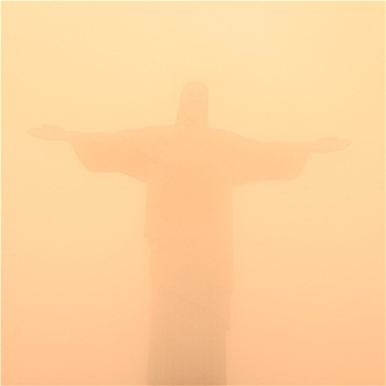 耶稣,救世主,雕塑,里约热内卢,巴西