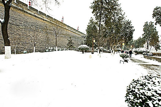 古城雪景