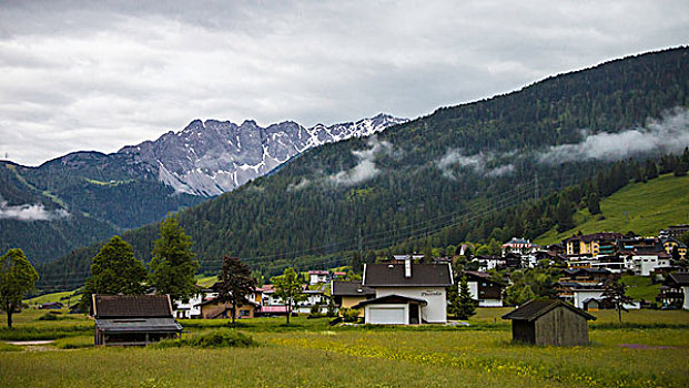 阿尔卑斯山区村落景观
