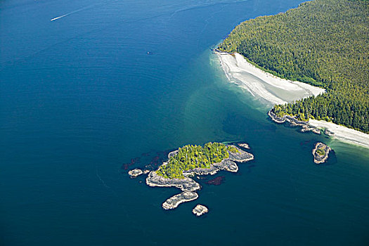 航拍,西海岸,温哥华岛,不列颠哥伦比亚省,加拿大