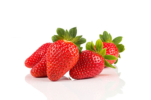 红色,成熟,草莓,水果