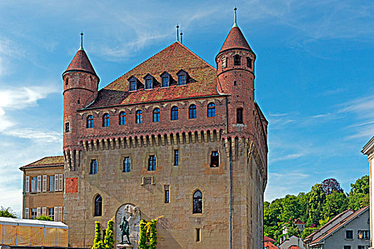 城堡,地点,洛桑,瑞士,欧洲
