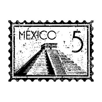 矢量,插画,一个,墨西哥,象征
