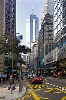 街景,中心,建筑背景,香港岛,香港,中国