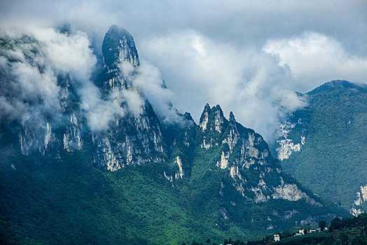 恩施,大山,湖北,山区,云海,云雾,高山,神秘,群山,山峰,鄂西