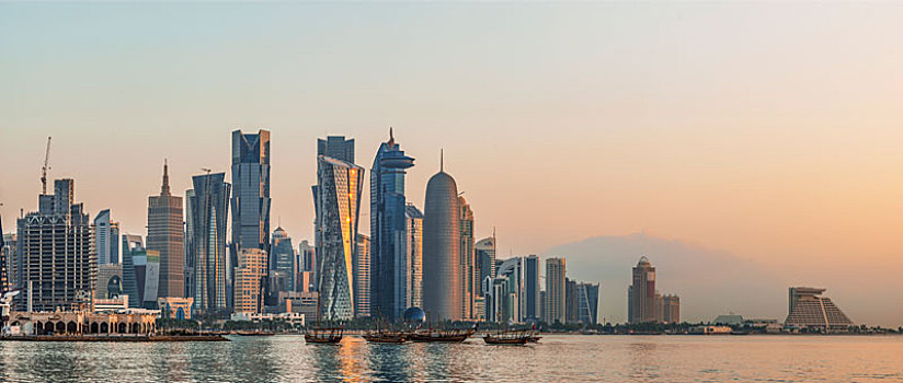 卡塔尔多哈城市风光
