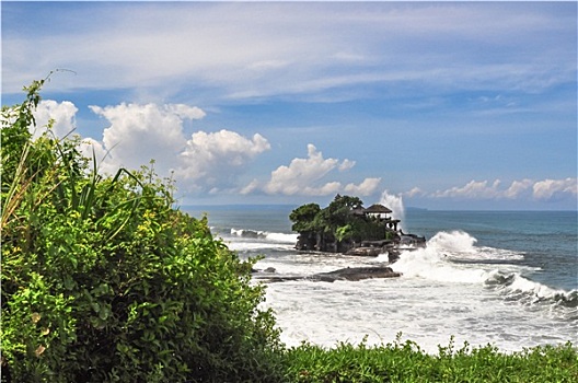 海岸,海神庙,寺庙,巴厘岛