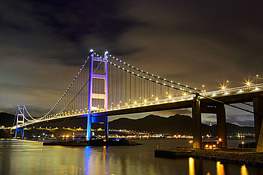 桥,夜晚