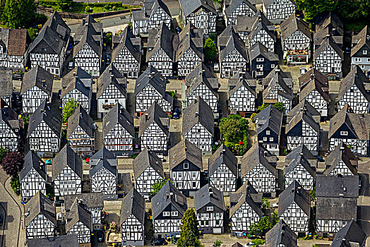 半木结构房屋,历史,城镇中心,北莱茵威斯特伐利亚,德国