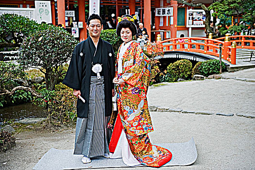 亚洲,日本,京都,神祠,伴侣,婚姻