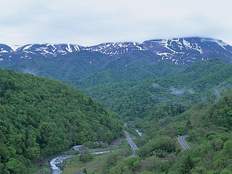 山脉,河