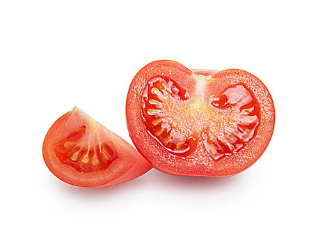 新鲜,西红柿,隔绝,白色背景