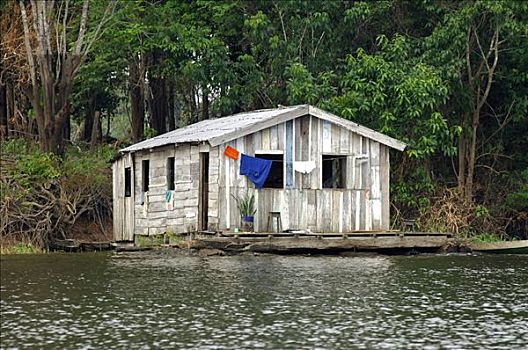 船屋,里奥内格罗,河,巴西