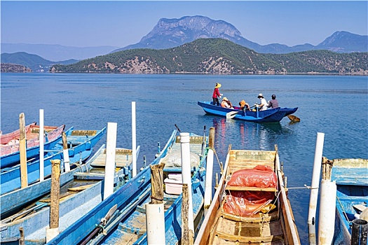 中国泸沽湖风光