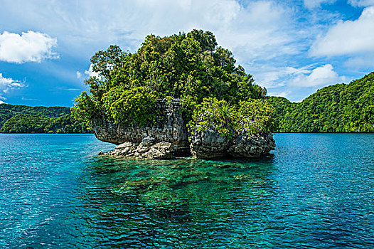石头,小岛,洛克群岛,帕劳,密克罗尼西亚,大洋洲