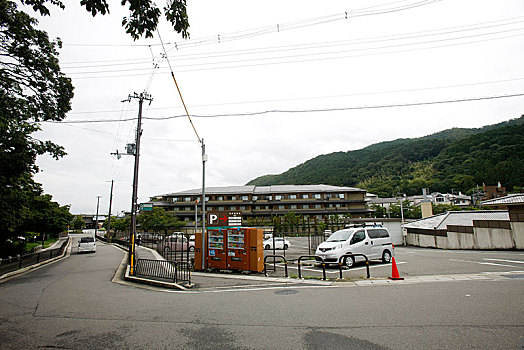 日本,岚山,民居