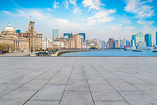 上海浦东建筑景观和城市道路