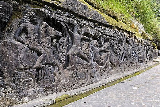 浮雕,巴厘岛,印度尼西亚,亚洲