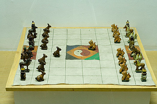 内蒙古博物馆陈列蒙古象棋