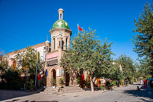 新疆喀什老城街头