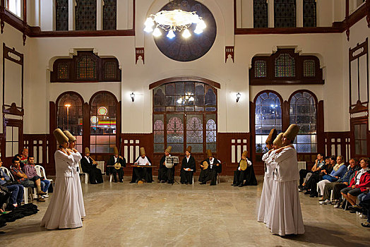 狂舞托钵僧,跳舞,仪式,火车站,伊斯坦布尔,土耳其,欧洲,省,亚洲