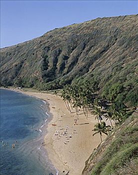 恐龙湾,瓦胡岛,夏威夷,美国